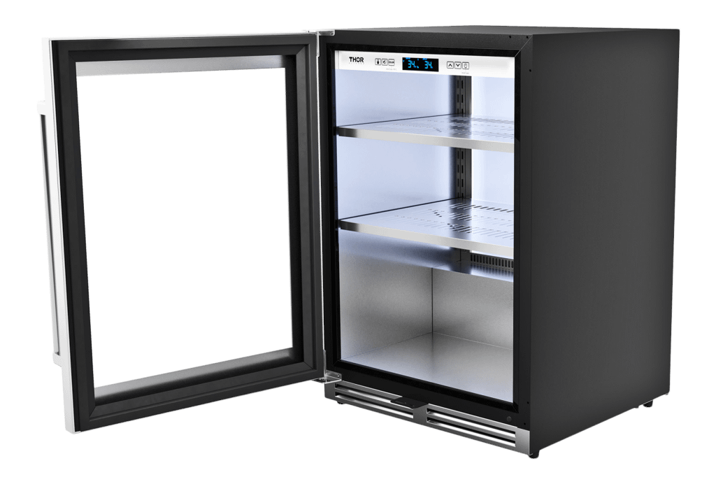 THOR KITCHEN TBR24ULH 24 Inch Professional Undercounter Beverage Cooler - Tbr24u-lh