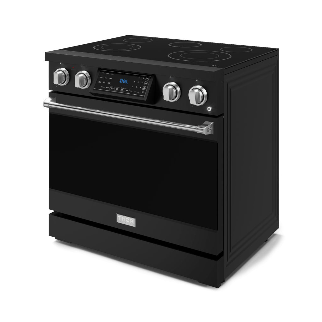 THOR KITCHEN RSE36BSS 36 Inch Professional Electric Range With Tilt Panel Touch Control I...