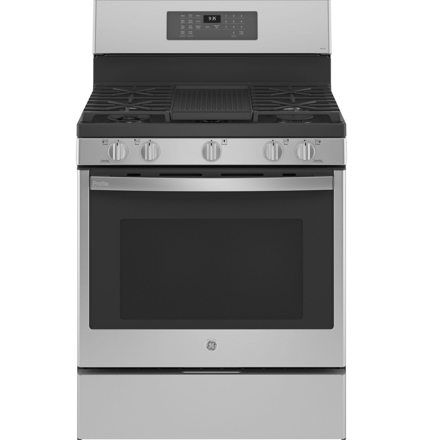 GE APPLIANCES PGB935YPFS GE Profile Smart 30"" Free-standing Self Clean Gas Fingerprint R...