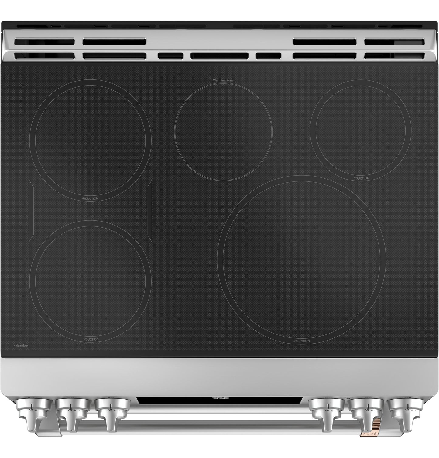 CAFE CHS950P2MS1 Cafe 30"" Slide-in Front Control Induction and Convection DOUB...
