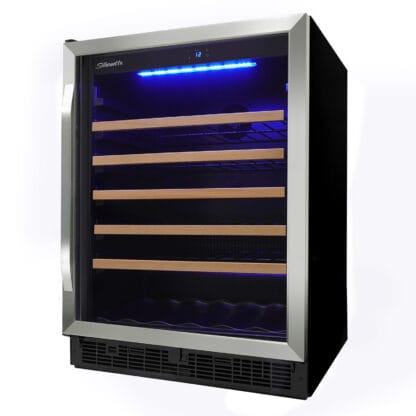 SILHOUETTE SWC057D1BSS Silhouette Stilton 24"" Single Zone Wine Cellar