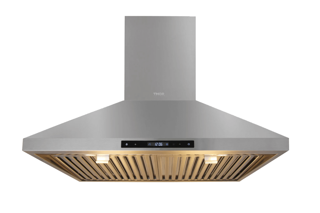 THOR KITCHEN HRH3007 30in Wall Mount Chimney Range Hood In Stainless Steel With LED LIGH...