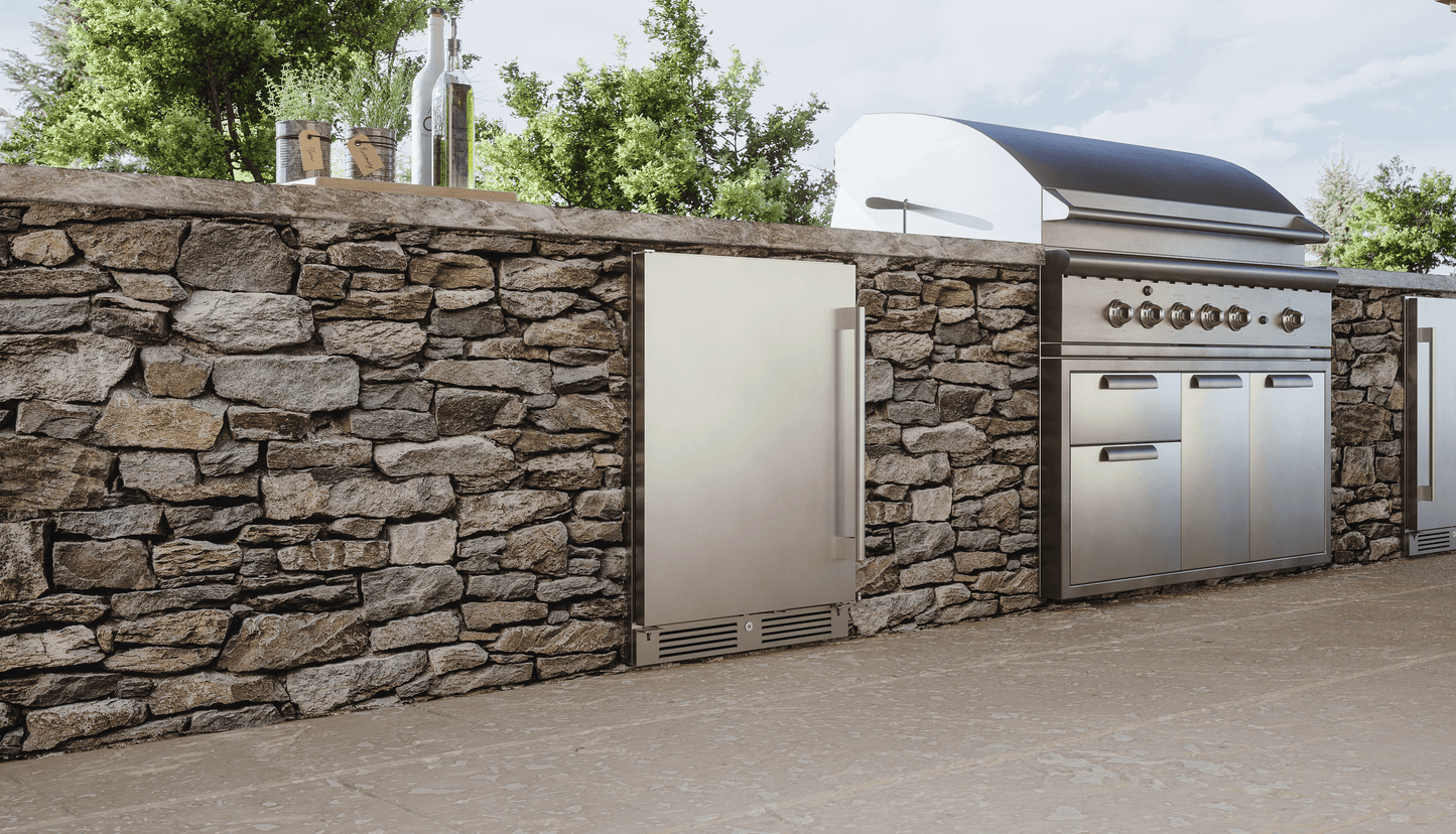 ZEPHYR PRB24C01ASOD Zephyr 24"" Outdoor Single Zone Beverage Cooler