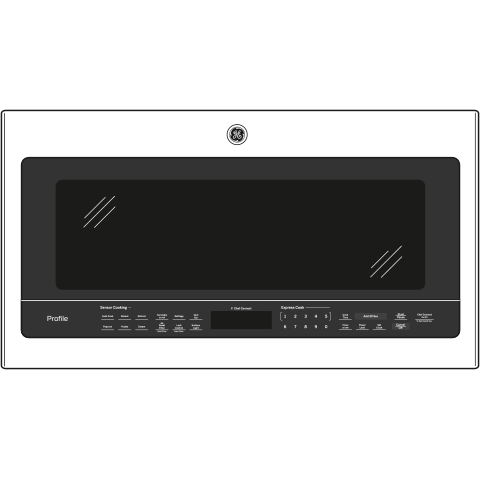 GE APPLIANCES PVM9005BLTS GE Profile Series 2.1 Cu. Ft. Over-the-range Sensor Microwave Oven