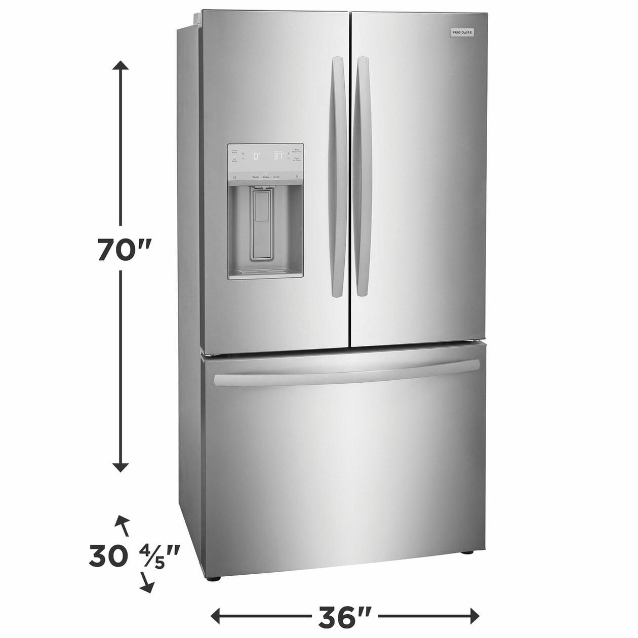 FRIGIDAIRE FRFC2323AS Frigidaire 22.6 Cu. Ft. Counter-depth French Door Refrigerator