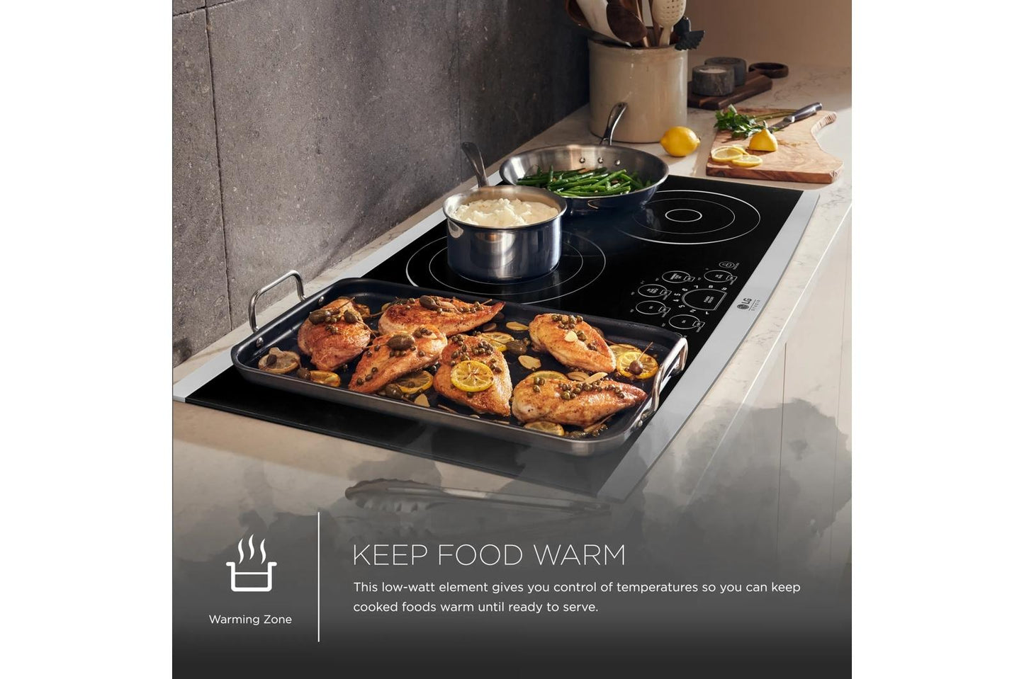 LG LSCE365ST LG Studio Series-36"" Radiant Cooktop