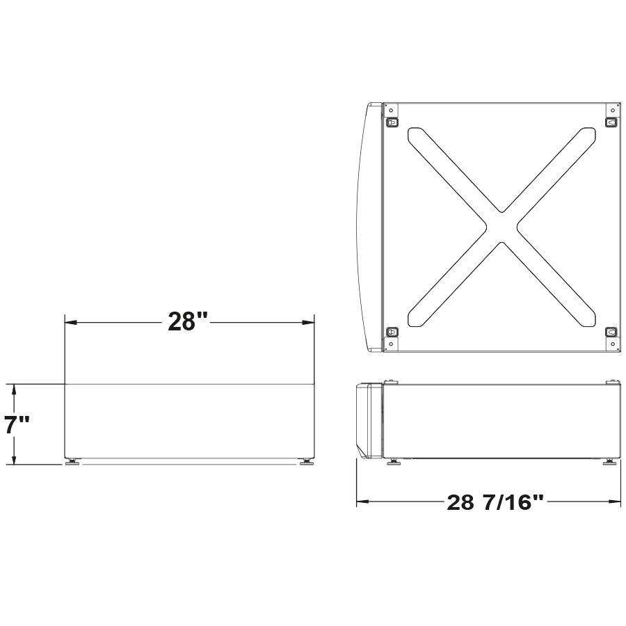GE APPLIANCES GFR0728PNRS Ge Laundry 7"" Rightheight Riser