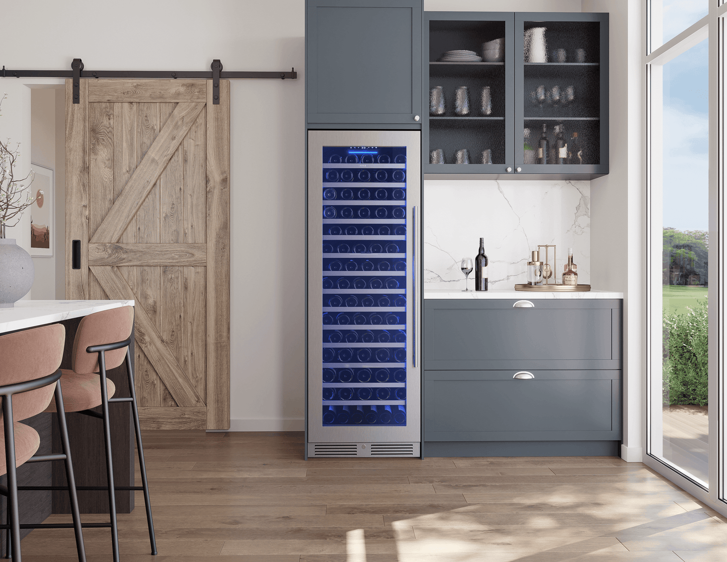 ZEPHYR PRW24F01CG Zephyr 24"" Full Size Single Zone Wine Cooler
