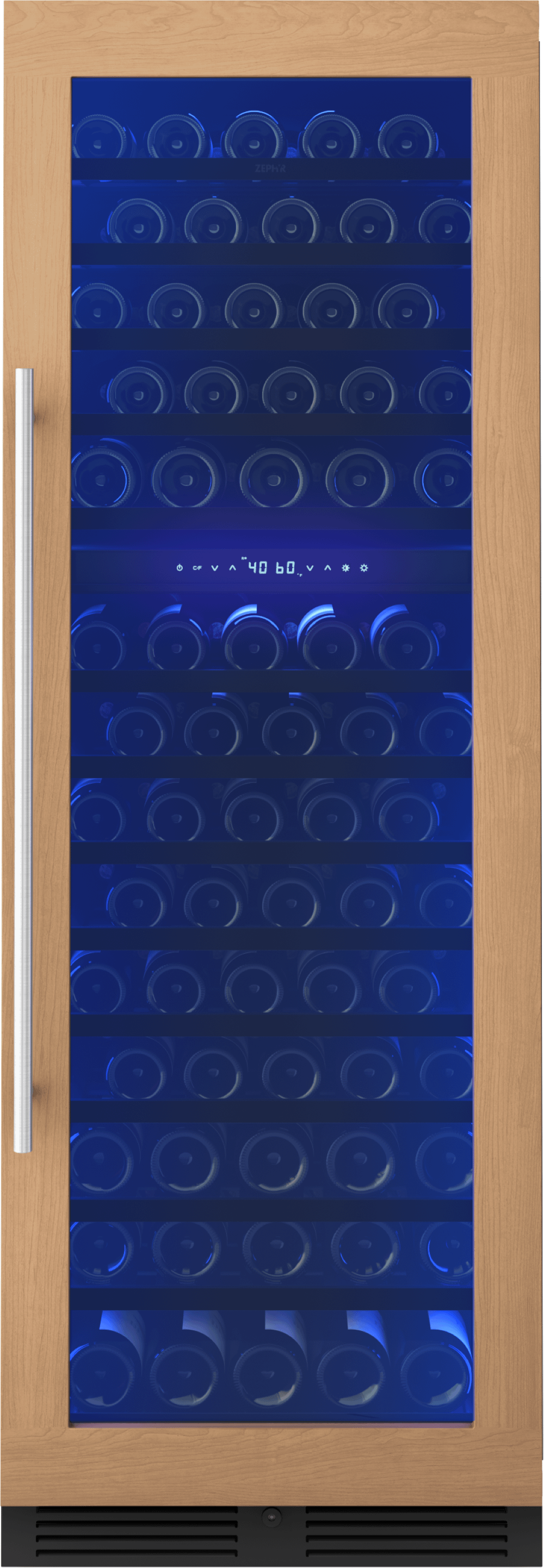 ZEPHYR PRW24F02CPG Zephyr 24"" Full Size Panel Ready Dual Zone Wine Cooler