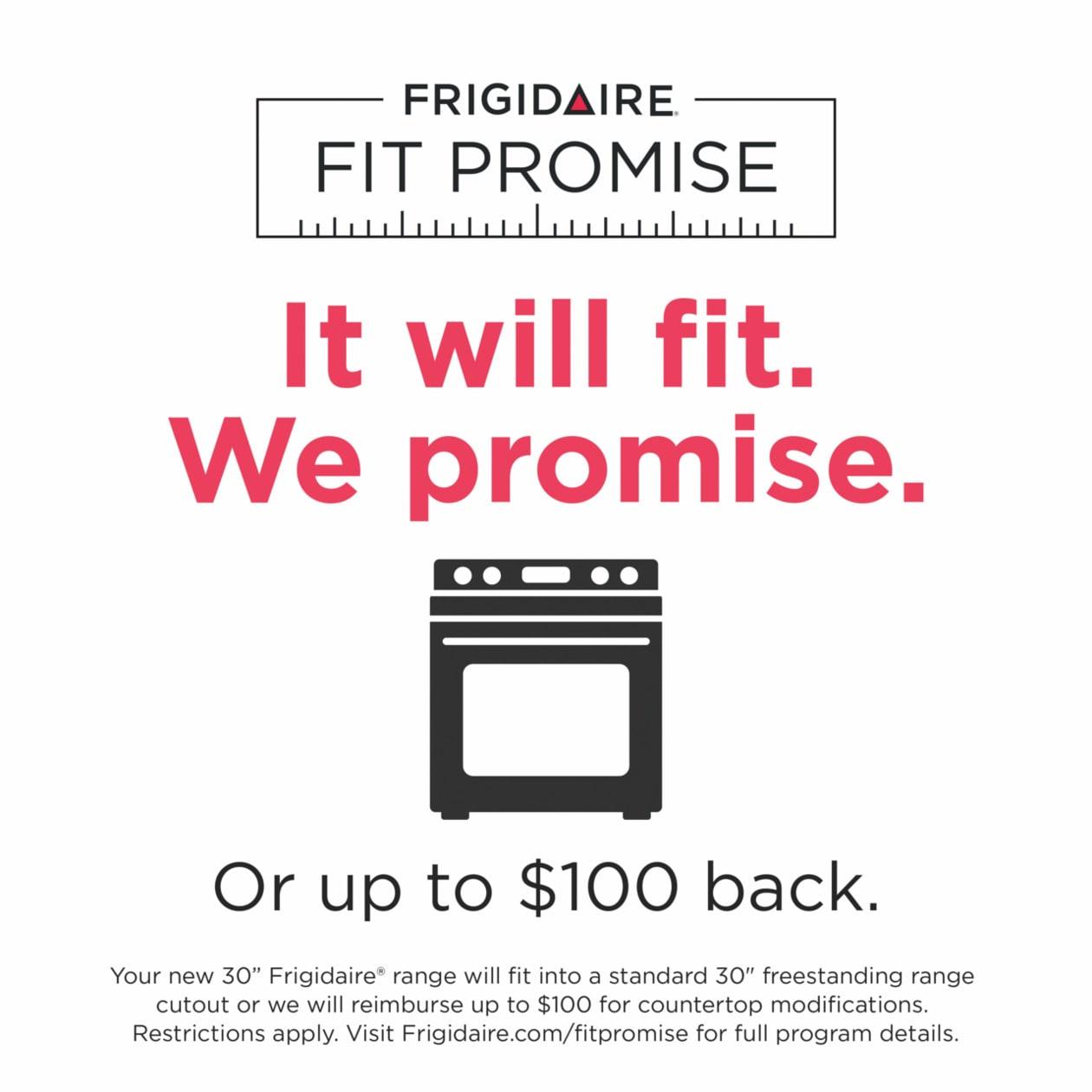 FRIGIDAIRE GCFG3060BF Frigidaire Gallery 30"" Front Control Gas Range With Total Convection