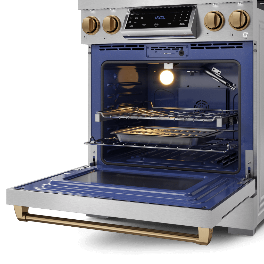 THOR KITCHEN RSG30BRZ 30 Inch Professional Gas Range With Tilt Panel Touch Control In STA...