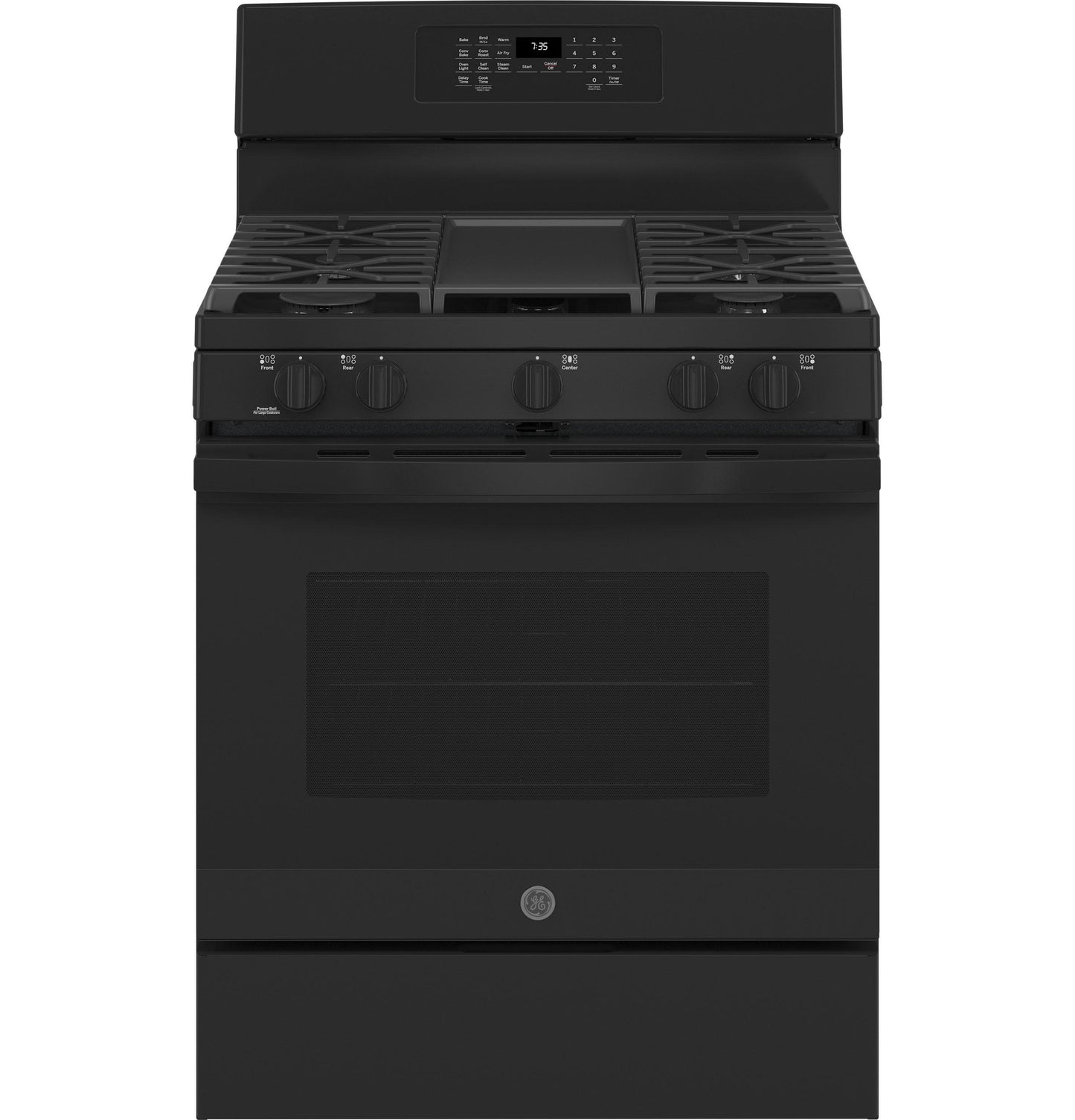 GE APPLIANCES JGB735DPBB Ge 30"" Free-standing Gas Convection Range With Air Fry