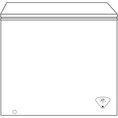 GE APPLIANCES FCM7STWW Ge 7.0 Cu. Ft. Manual Defrost Chest Freezer