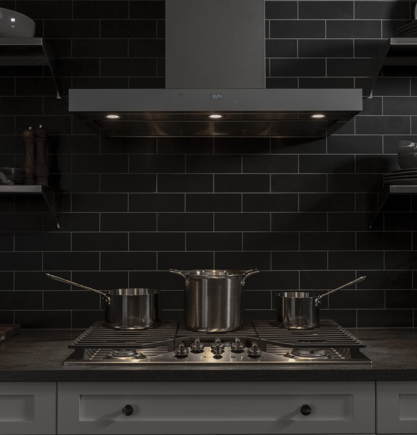 GE APPLIANCES UVW9361SLSS 36"" Wifi Enabled Designer Wall Mount Hood W/ Perimeter Venting