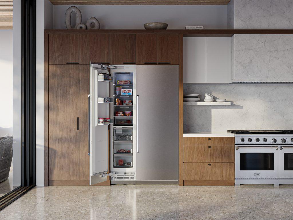 THOR KITCHEN XRF18CFZ Thor Kitchen 18-inch Built-in Freezer Column, Panel Ready - Xrf18cfz