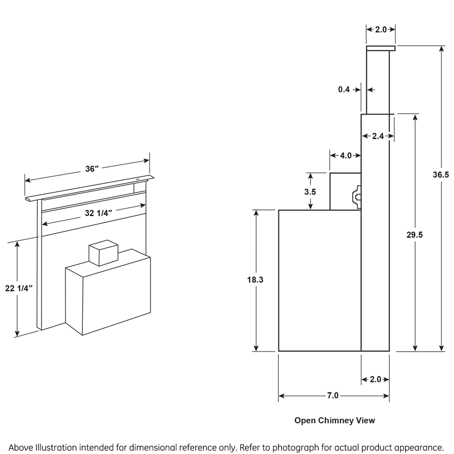 GE APPLIANCES UVD6361SPSS GE Appliances Universal 36"" Telescopic Downdraft System