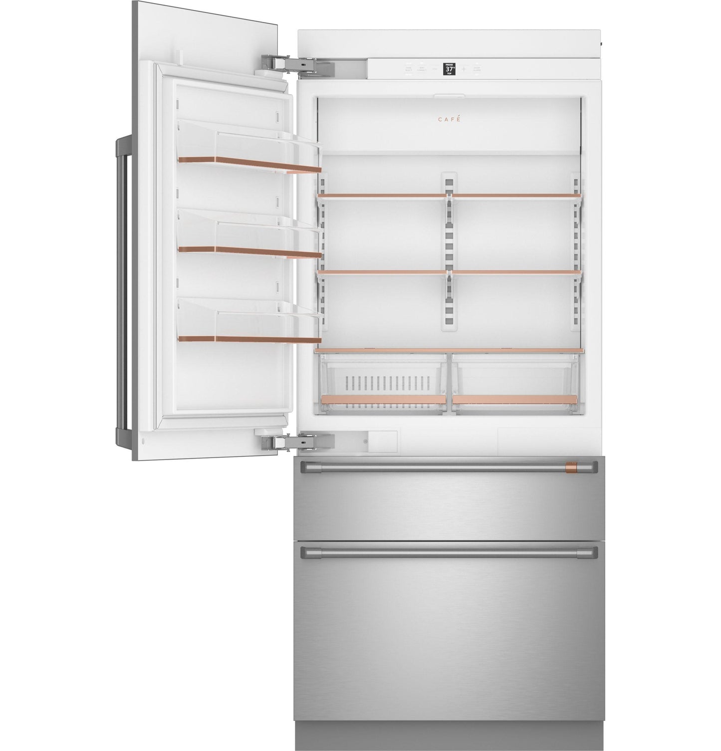CAFE CIC36LP2VS1 Cafe Cafe 36"" Integrated Bottom-freezer Refrigerator