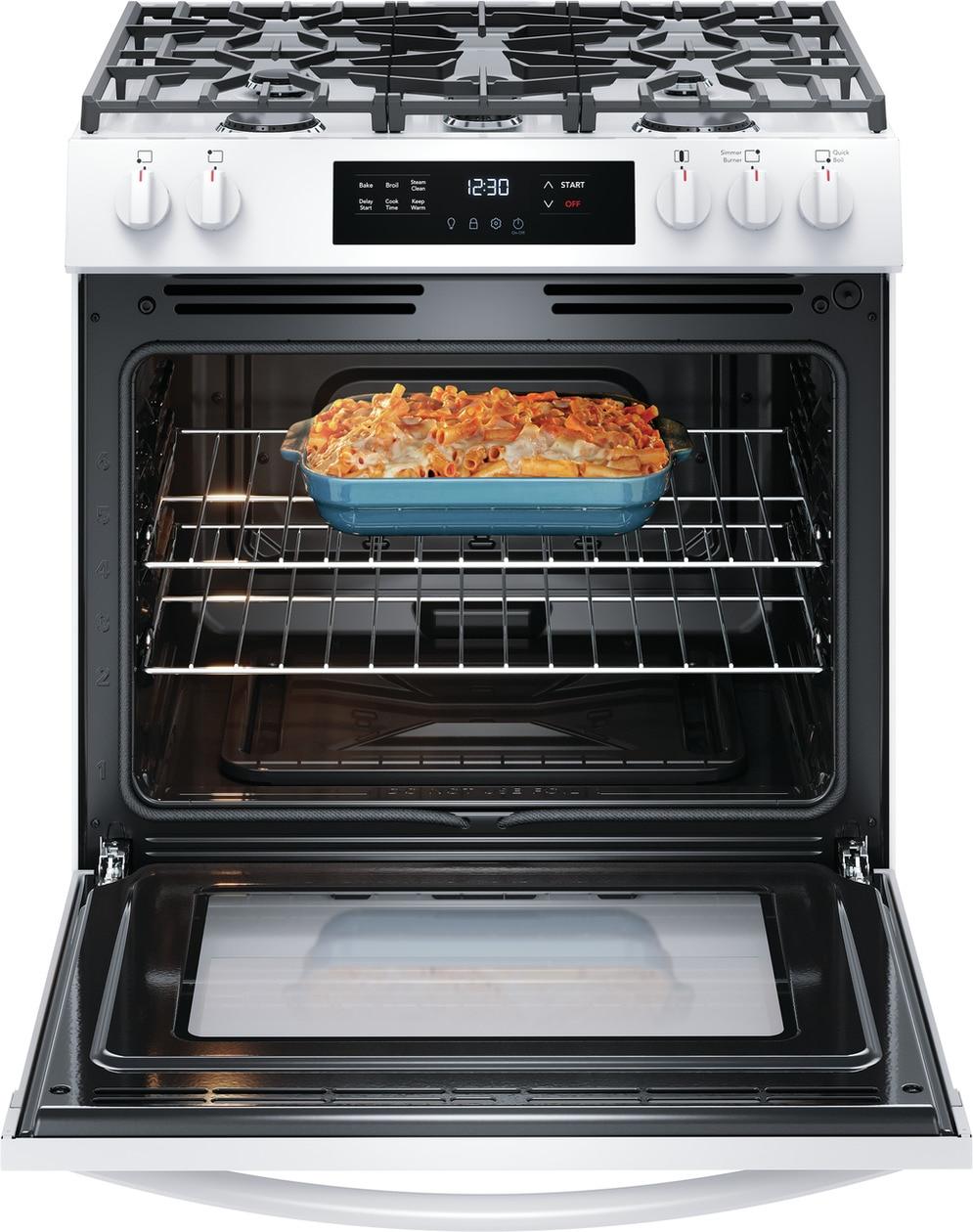 FRIGIDAIRE FCFG3062AW Frigidaire 30"" Front Control Gas Range With Quick Boil