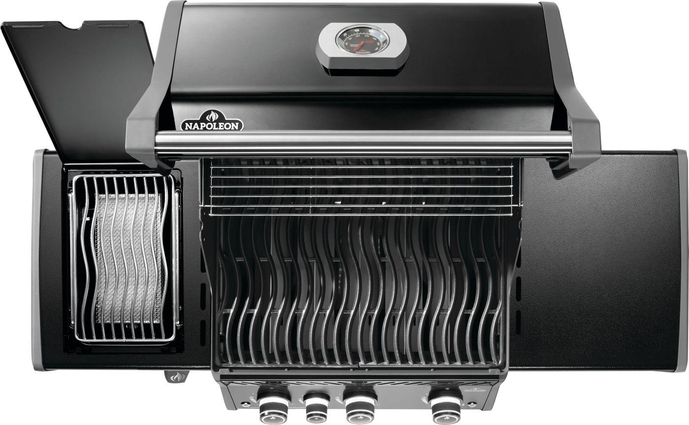 NAPOLEON BBQ RP425SIBNK2 Rogue Pro 425 Sib With Infrared Side Burner , Natural Gas, Black