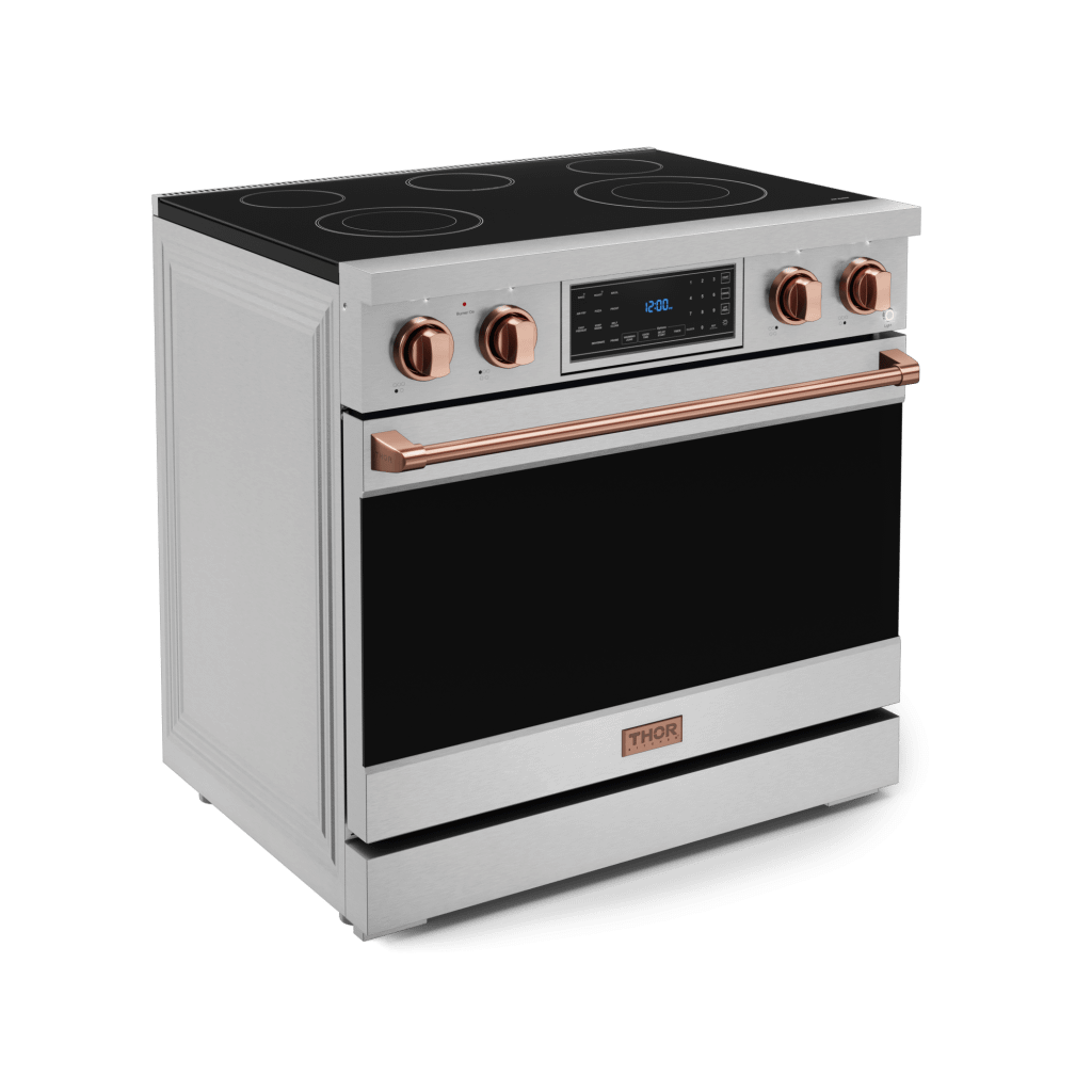 THOR KITCHEN RSE36RSG 36 Inch Professional Electric Range With Tilt Panel Touch Control I...