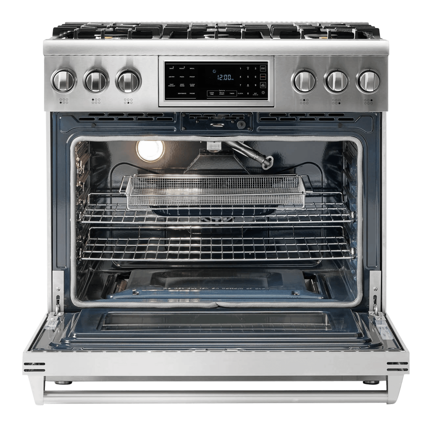 THOR KITCHEN TRG3601LP 36 Inch Tilt Panel Professional Gas Range - Liquid Propane