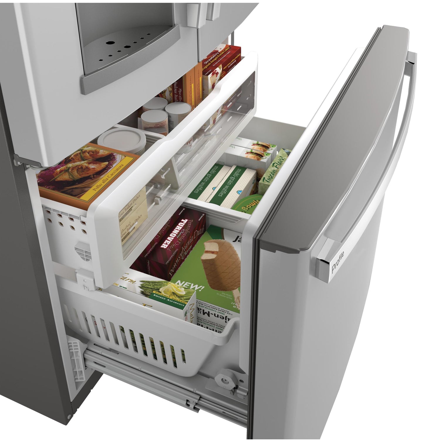 GE APPLIANCES PFE28KYNFS GE Profile Series Energy Star 27.7 Cu. Ft. French-door REFRI...