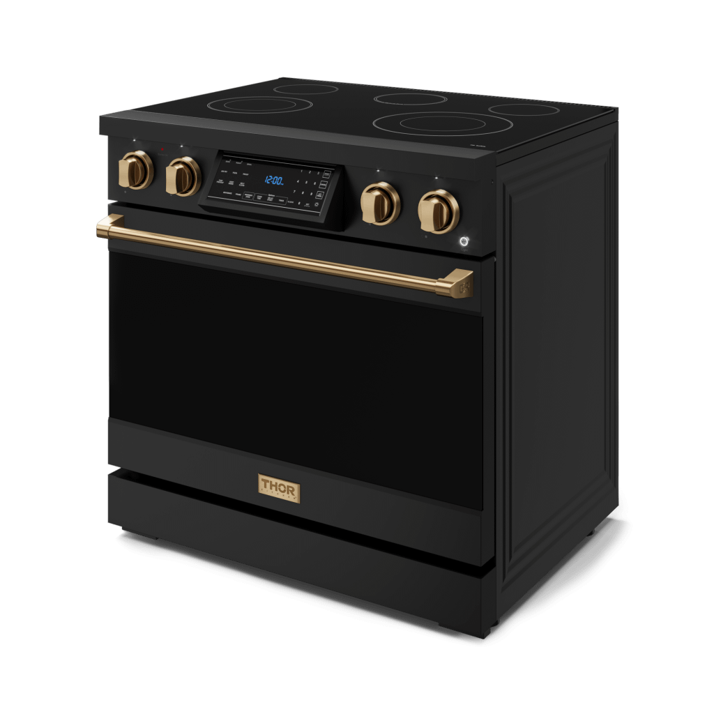 THOR KITCHEN RSE36BBRZ 36 Inch Professional Electric Range With Tilt Panel Touch Control I...