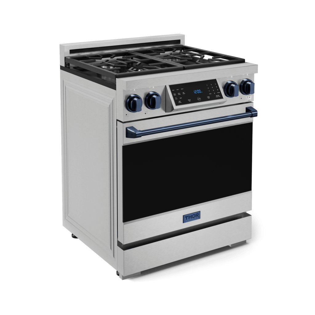 THOR KITCHEN RSG30BLU 30 Inch Professional Gas Range With Tilt Panel Touch Control In STA...