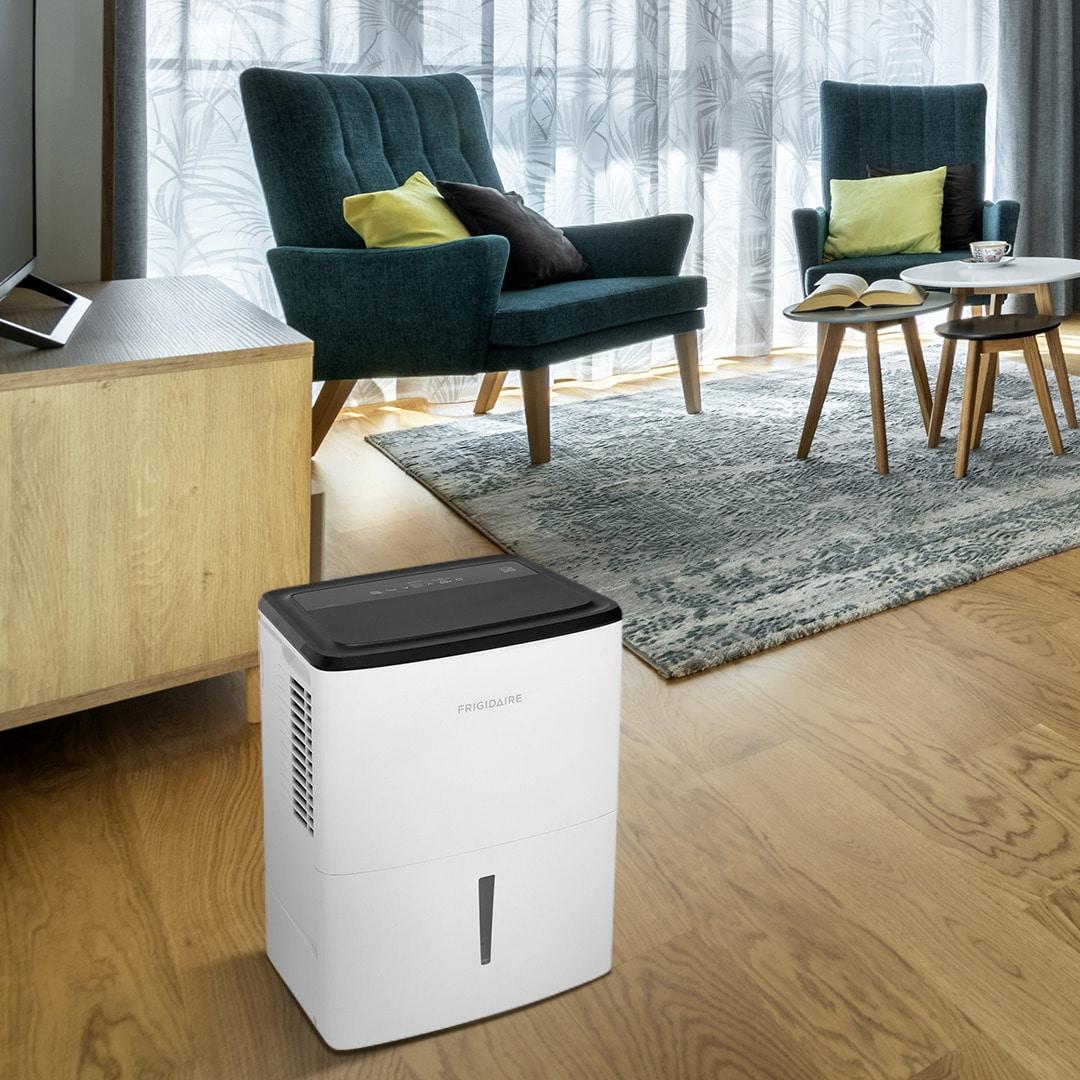 FRIGIDAIRE FFAD5033W1 Frigidaire High Humidity 50 Pint Capacity Dehumidifier