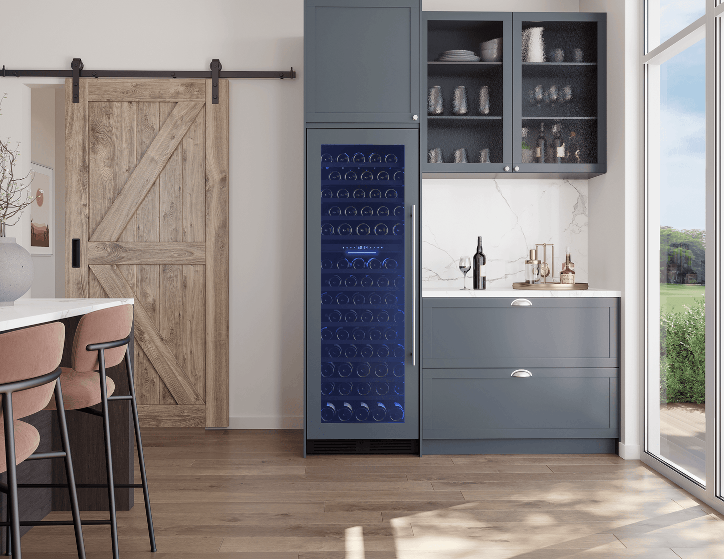 ZEPHYR PRW24F02CPG Zephyr 24"" Full Size Panel Ready Dual Zone Wine Cooler
