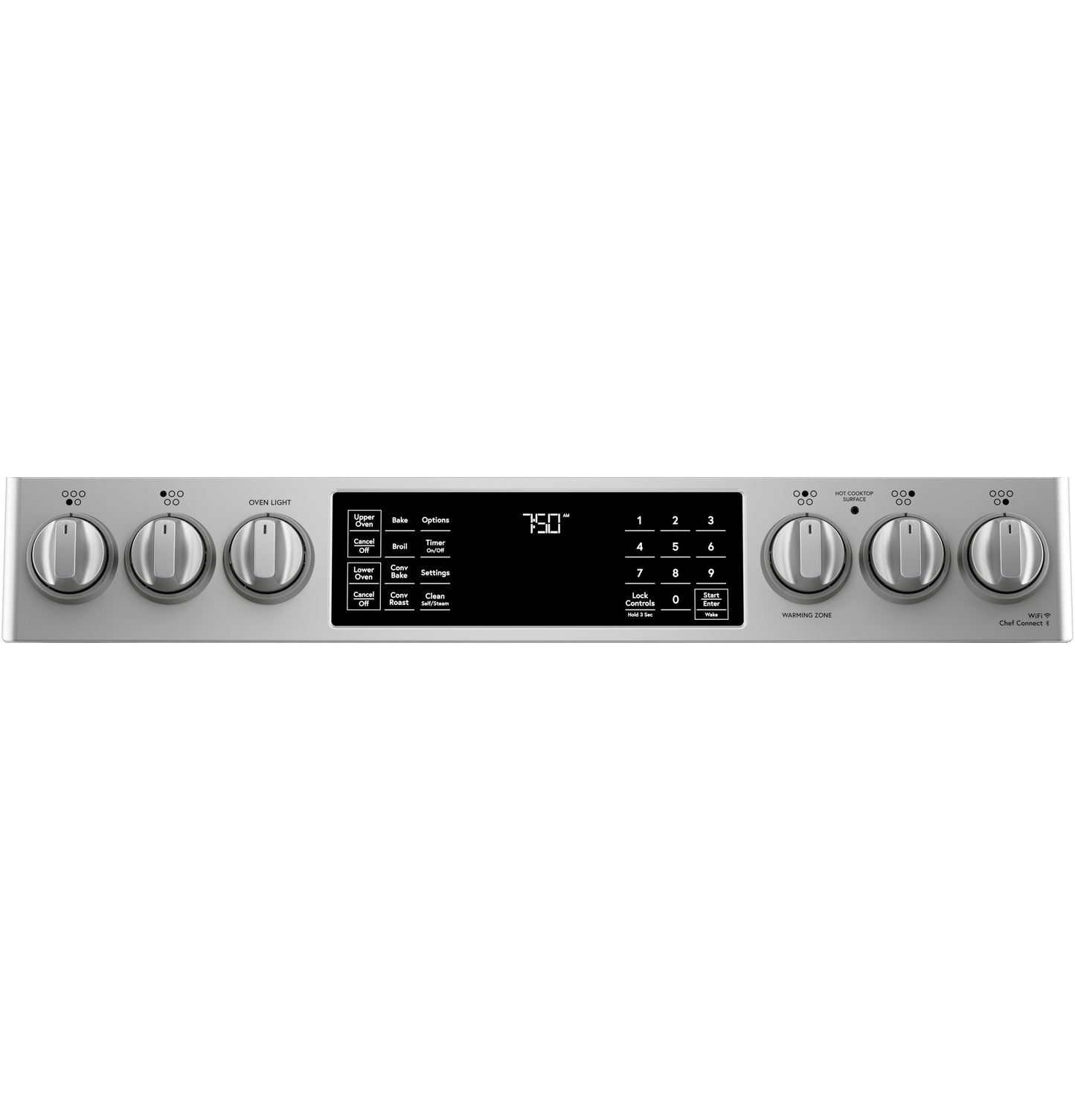 CAFE CES750P2MS1 Cafe 30"" Slide-in Front Control Radiant and Convection DOUBLE...