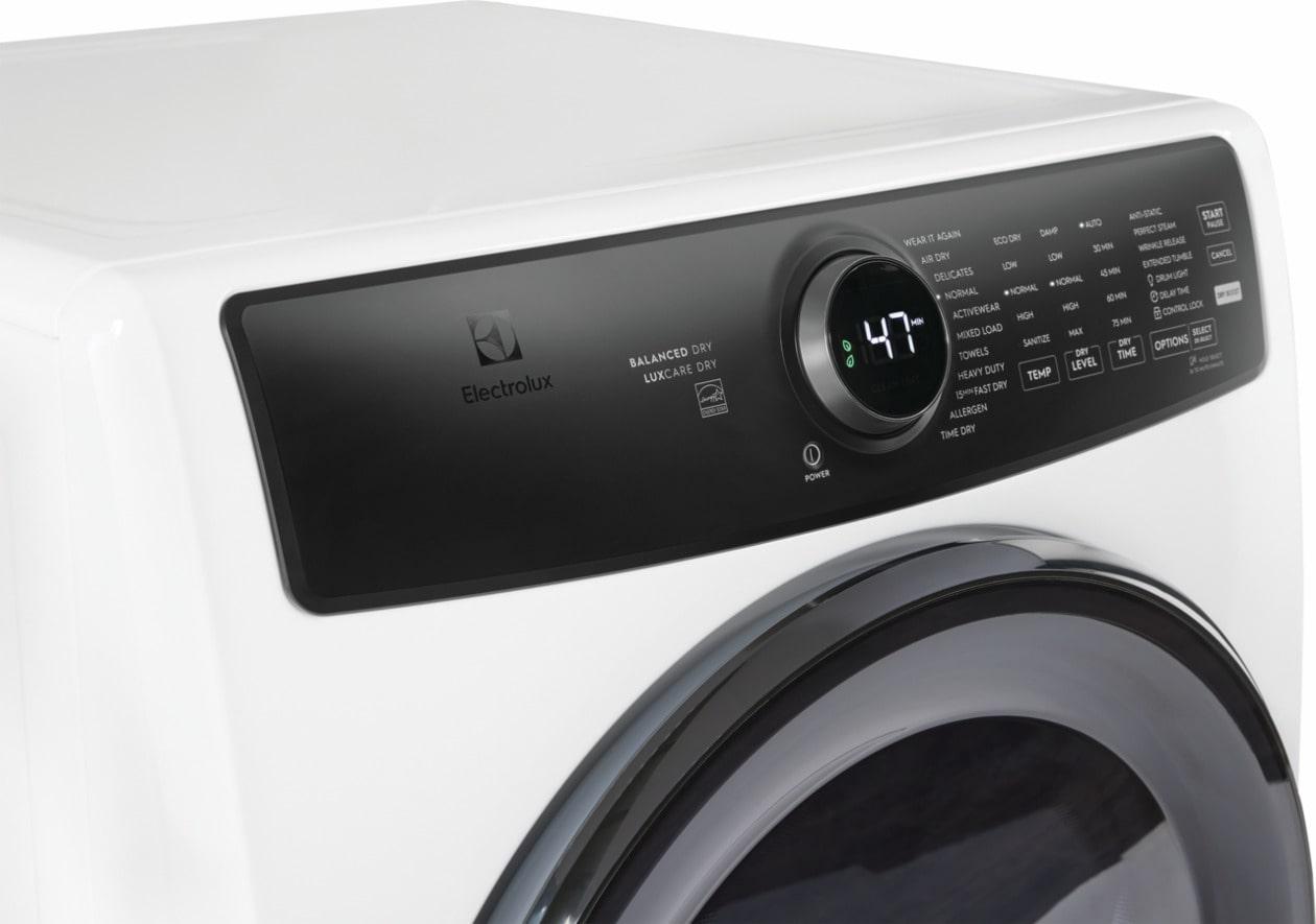 ELECTROLUX ELFE7738AW Electrolux Front Load Perfect Steam Electric Dryer With BALANCE...