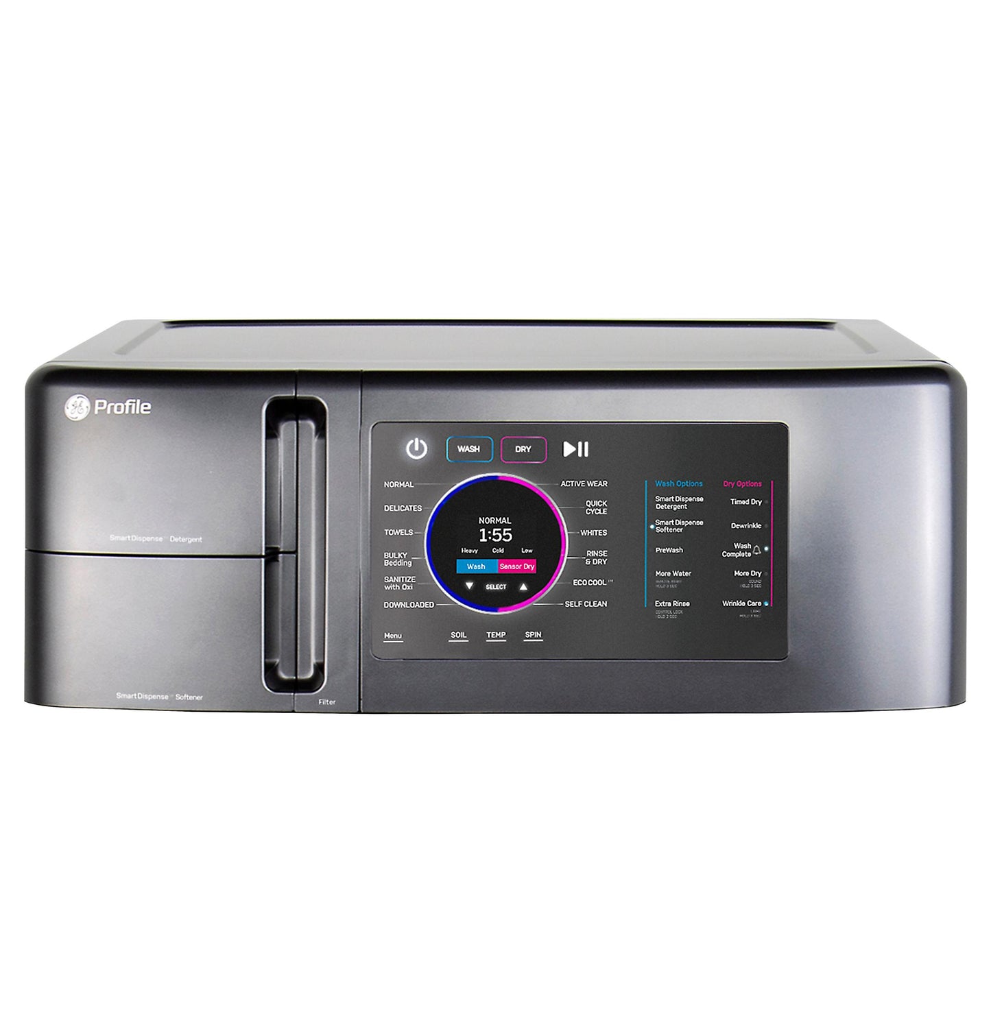 GE APPLIANCES PFQ97HSPVDS GE Profile 4.8 Cu. Ft. Capacity Ultrafast Combo With Ventless H...