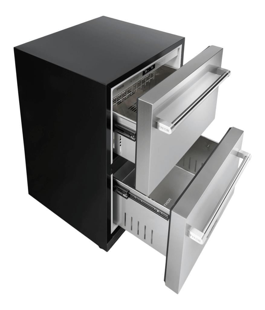 THOR KITCHEN TRF24U 24-inch Indoor Outdoor Refrigerator Drawer In Stainless Steel