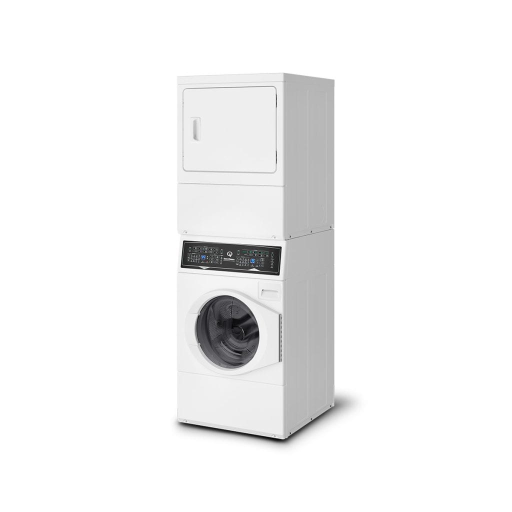 SPEED QUEEN SF7007WG Sf7 Stacked White Washer - Gas Dryer With Pet Plus | Sanitize | FAS...