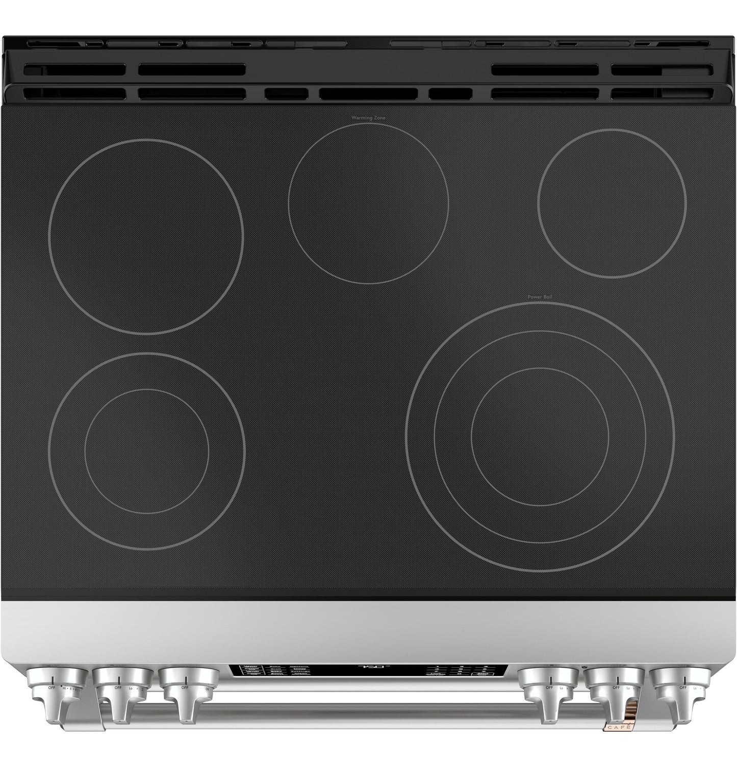 CAFE CES750P2MS1 Cafe 30"" Slide-in Front Control Radiant and Convection DOUBLE...