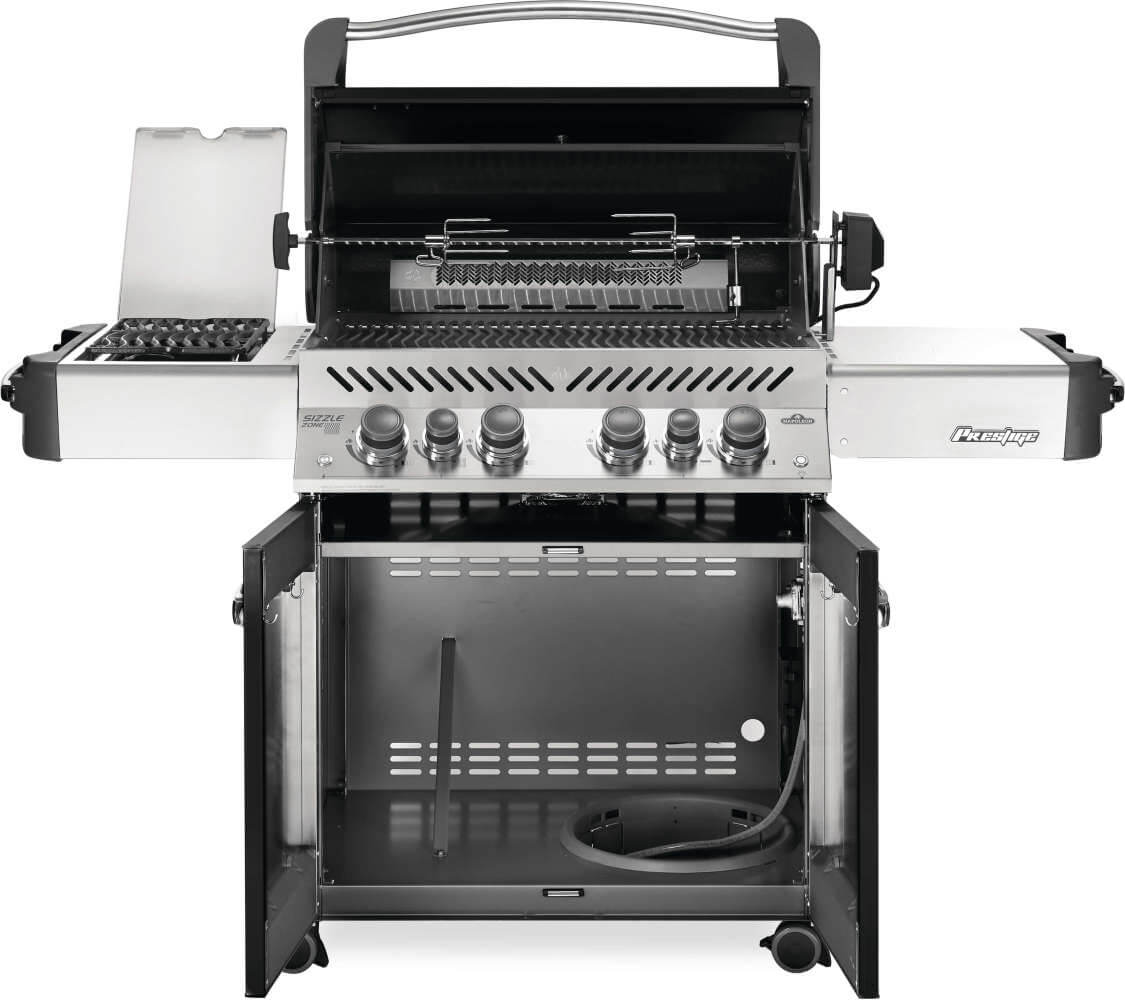 NAPOLEON BBQ P500RSIBNK3 Prestige 500 Rsib Infrared Side & Rear Burners Black , Natural Gas