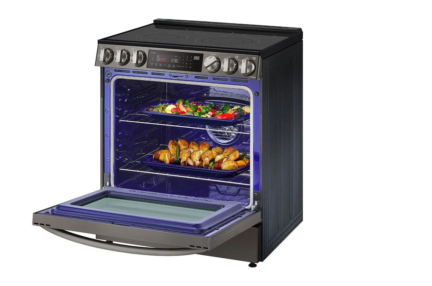 LG LSEL6335DE 6.3 Cu Ft. Smart Wi-fi Enabled Probake Convection Instaview E...