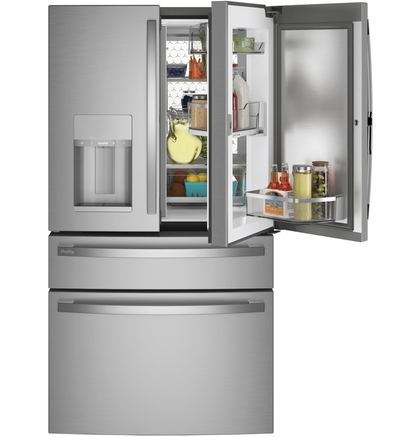 GE APPLIANCES PXD22BYPFS GE Profile 22.4 Cu. Ft. Smart Counter-depth Fingerprint RESISTA...