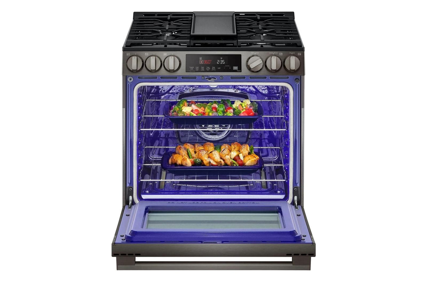 LG LSGL5833Z 5.8 Cu. Ft. Smart Gas Slide-in Range With Convection, Air Fry and E...