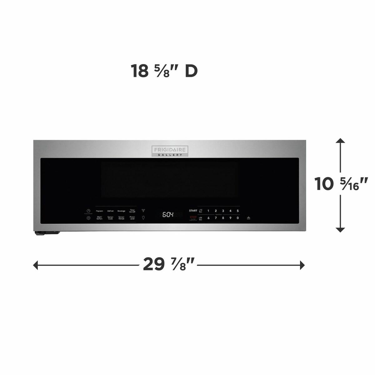 FRIGIDAIRE GMOS1266AF Frigidaire Gallery 1.2 Cu. Ft. Low-profile Over-the-range Microwave