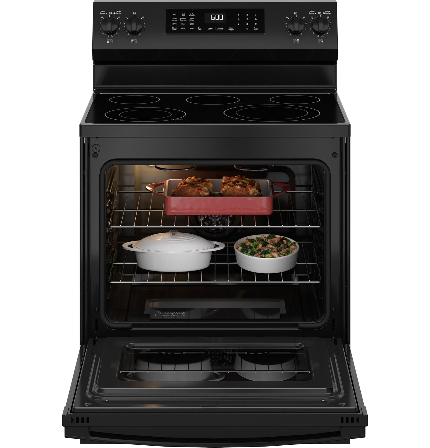 GE APPLIANCES GRF600AVBB Ge 30"" Free-standing Electric Convection Range With No Preheat A...