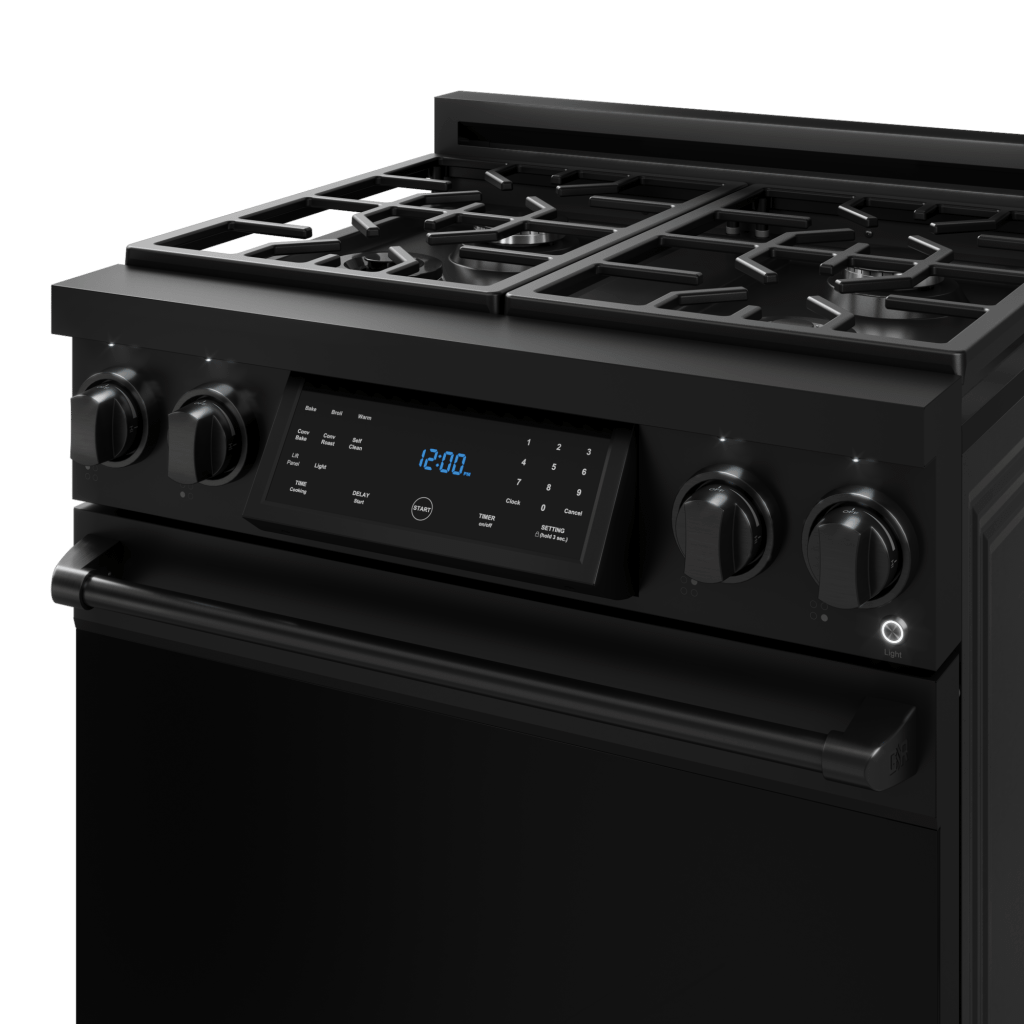 THOR KITCHEN RSG30BLP 30 Inch Professional Lp Range With Tilt Panel Touch Control In BLAC...