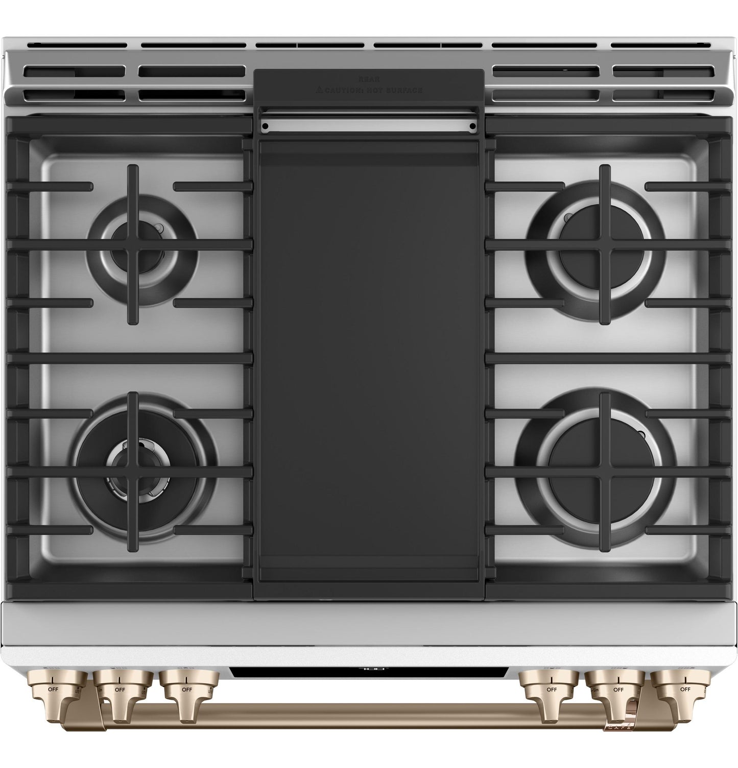 CAFE CGS700P4MW2 Cafe 30"" Slide-in Front Control Gas Oven With Convection Range