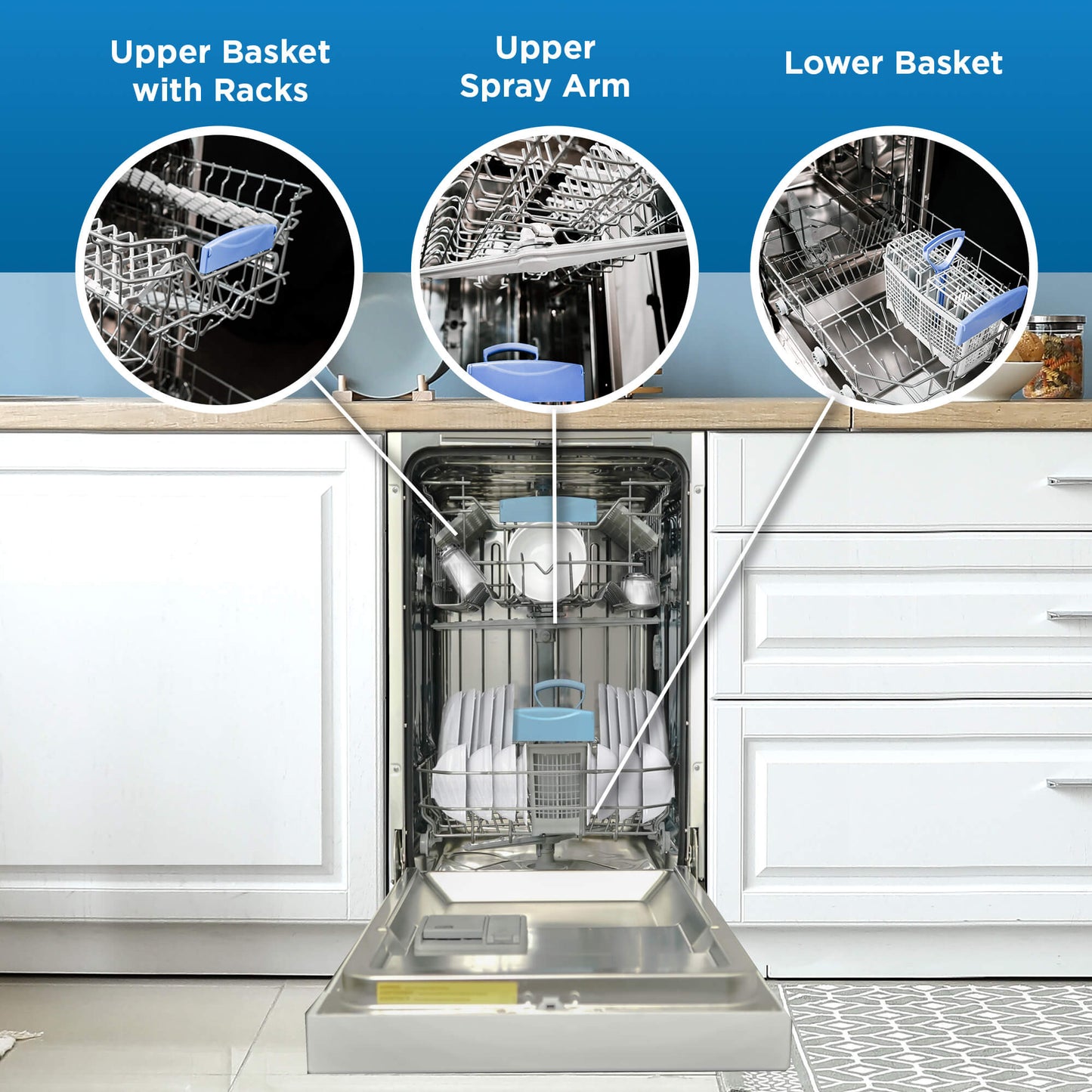 DANBY DDW18D1EW Danby 18"""" Built-in Dishwasher With Front Controls (white)
