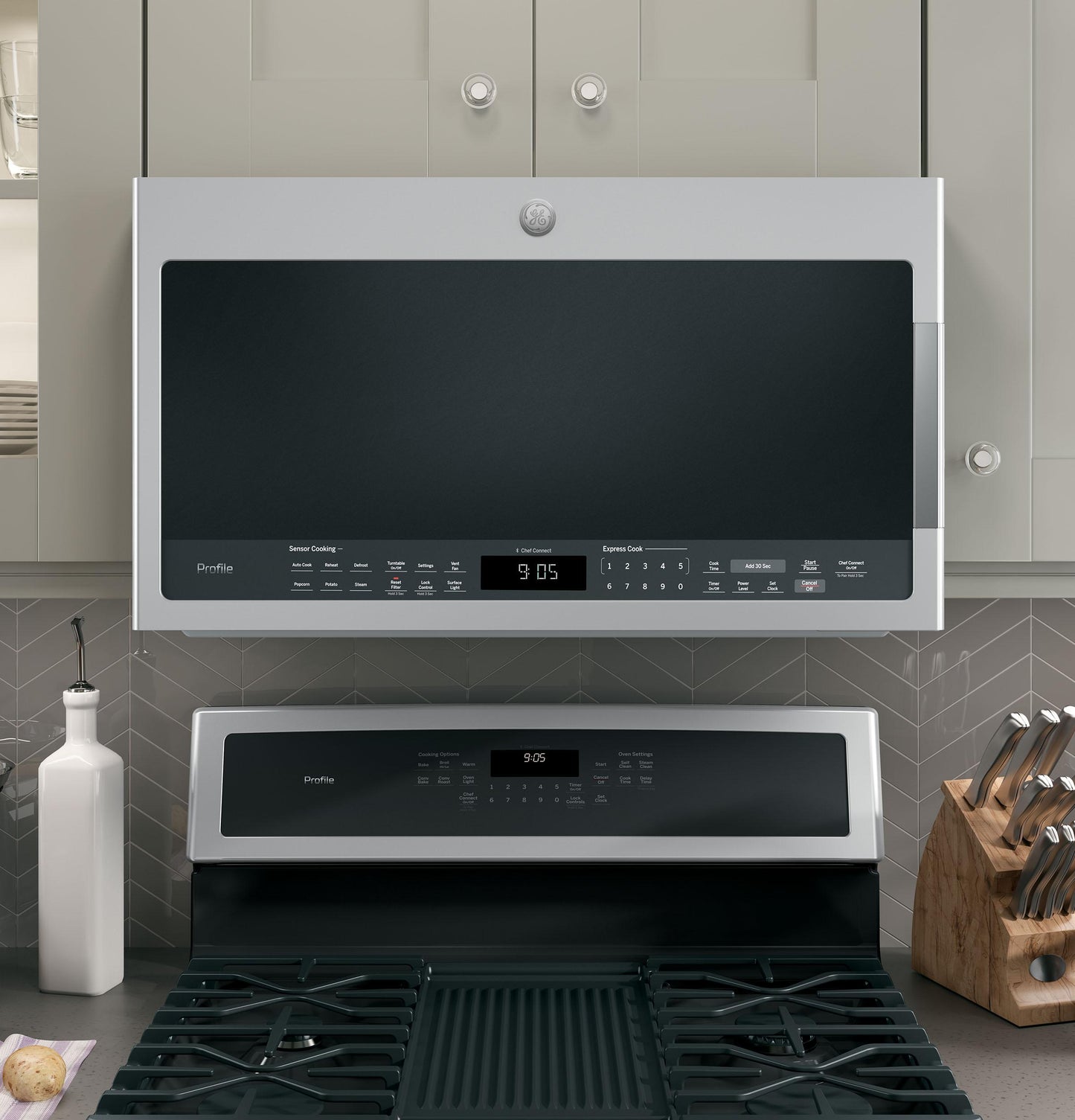 GE APPLIANCES PVM9005SJSS GE Profile Series 2.1 Cu. Ft. Over-the-range Sensor Microwave Oven