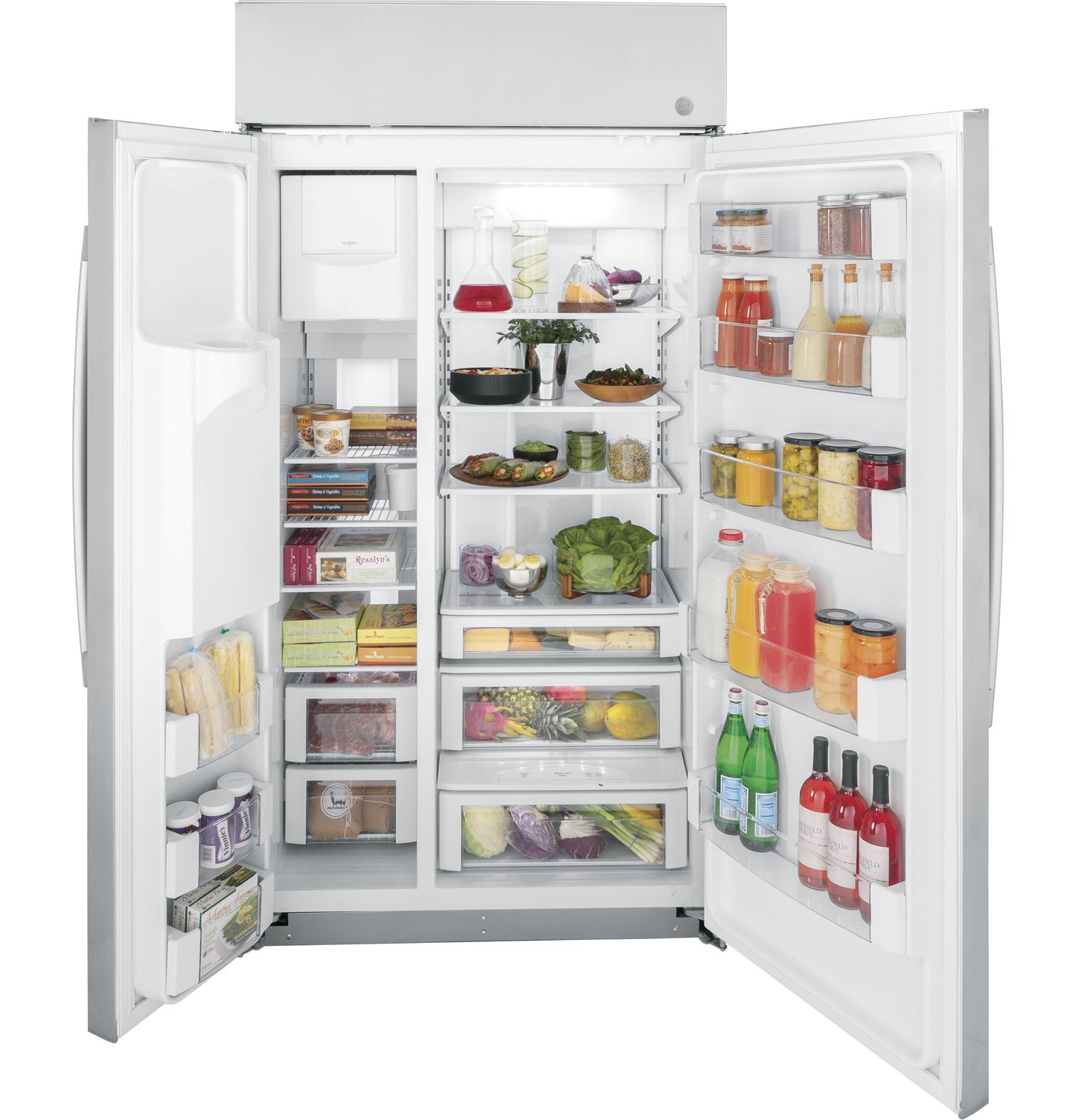 GE APPLIANCES PSB42YSNSS GE Profile Series 42"" Smart Built-in Side-by-side Refrigerator ...