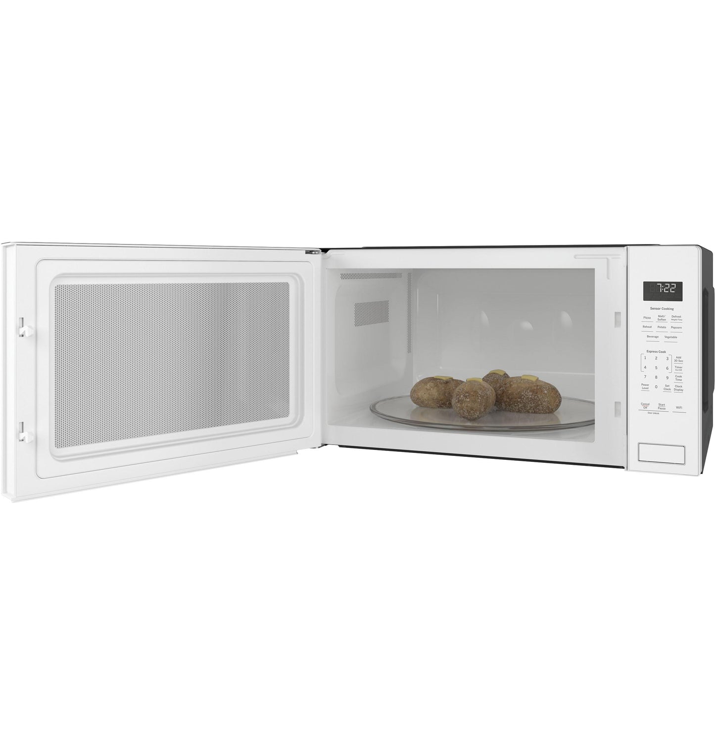 GE APPLIANCES PCWK22U1WWW GE Profile 2.2 Cu. Ft. Built-in Sensor Microwave Oven