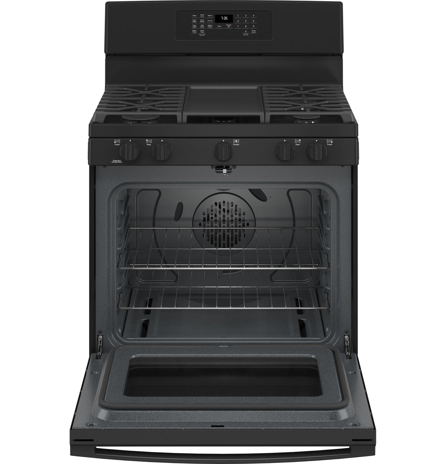 GE APPLIANCES JGB735DPBB Ge 30"" Free-standing Gas Convection Range With Air Fry