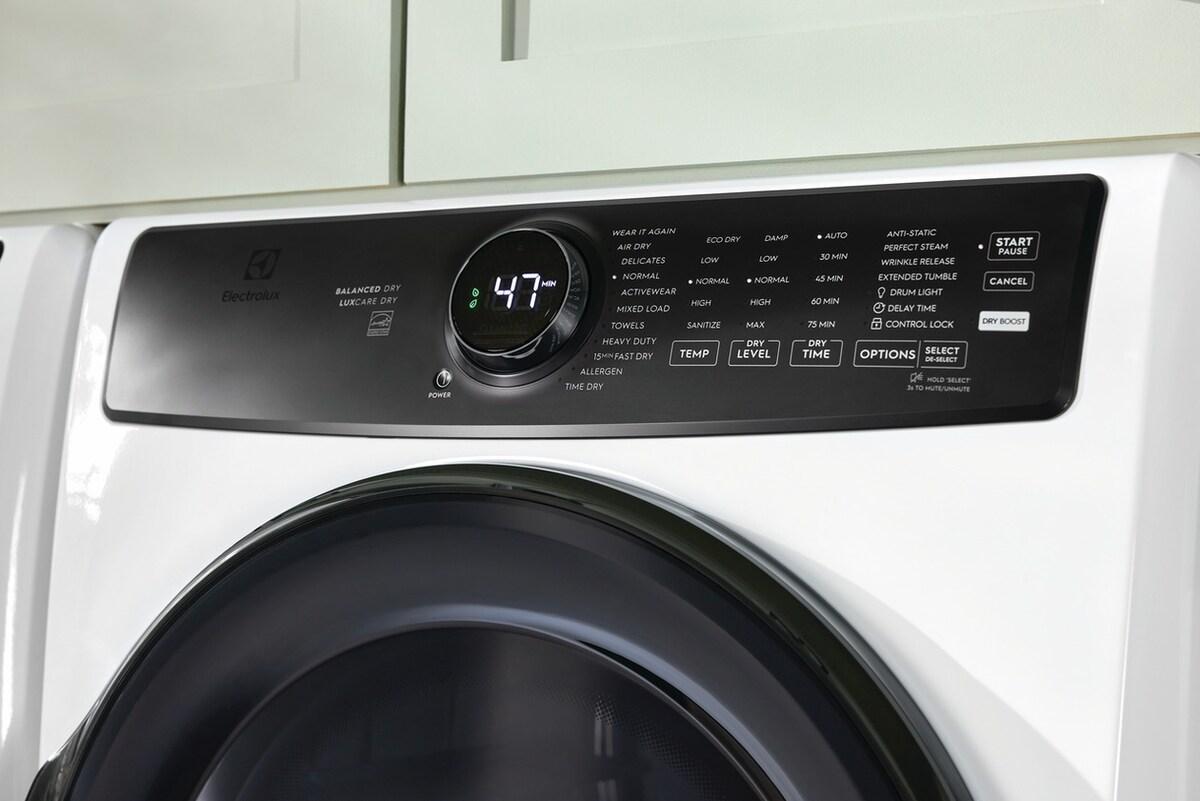 ELECTROLUX ELFE7738AW Electrolux Front Load Perfect Steam Electric Dryer With BALANCE...